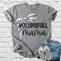 Volleyball mama long bow Tee