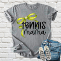 Tennis mama long bow Tee