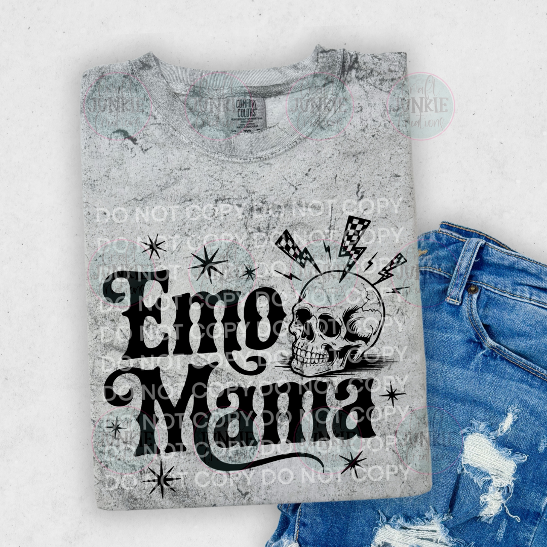 Emo Mama Skull Tee