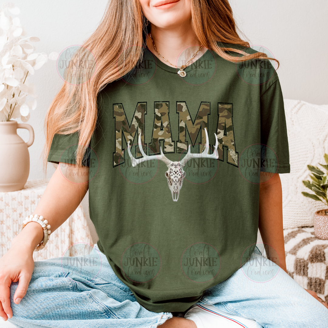Mama Deer skull Tee