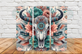 Cow skull pastel floral 20 oz Tumbler