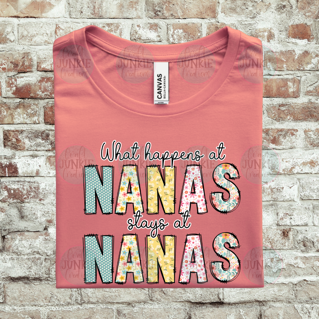 What happens at Grandma Custom Name Tee