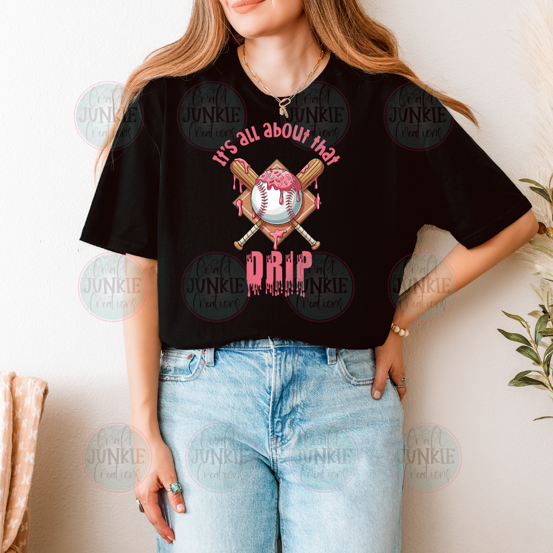 Baseball drip Tee
