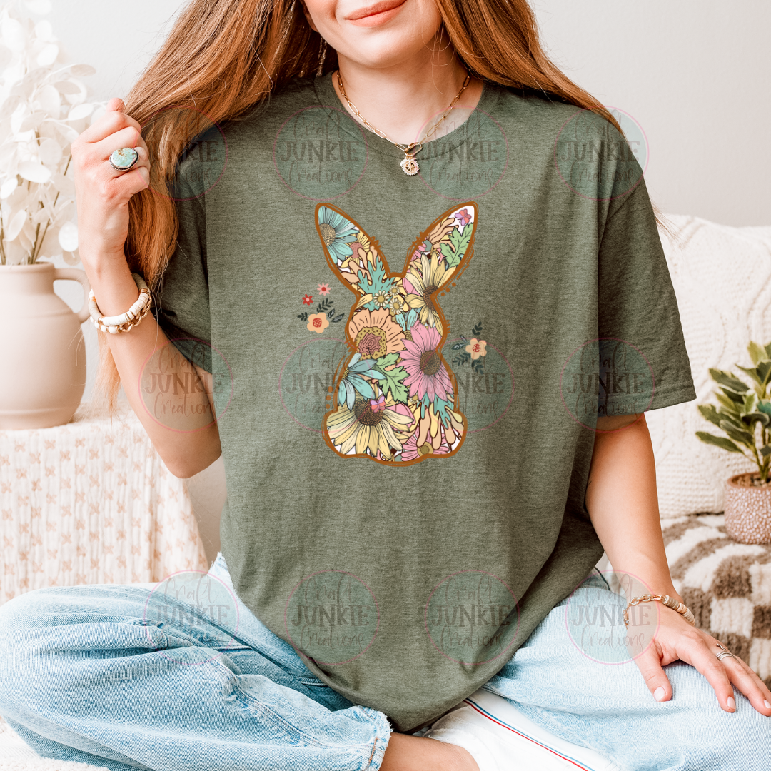 Floral Bunny Tee