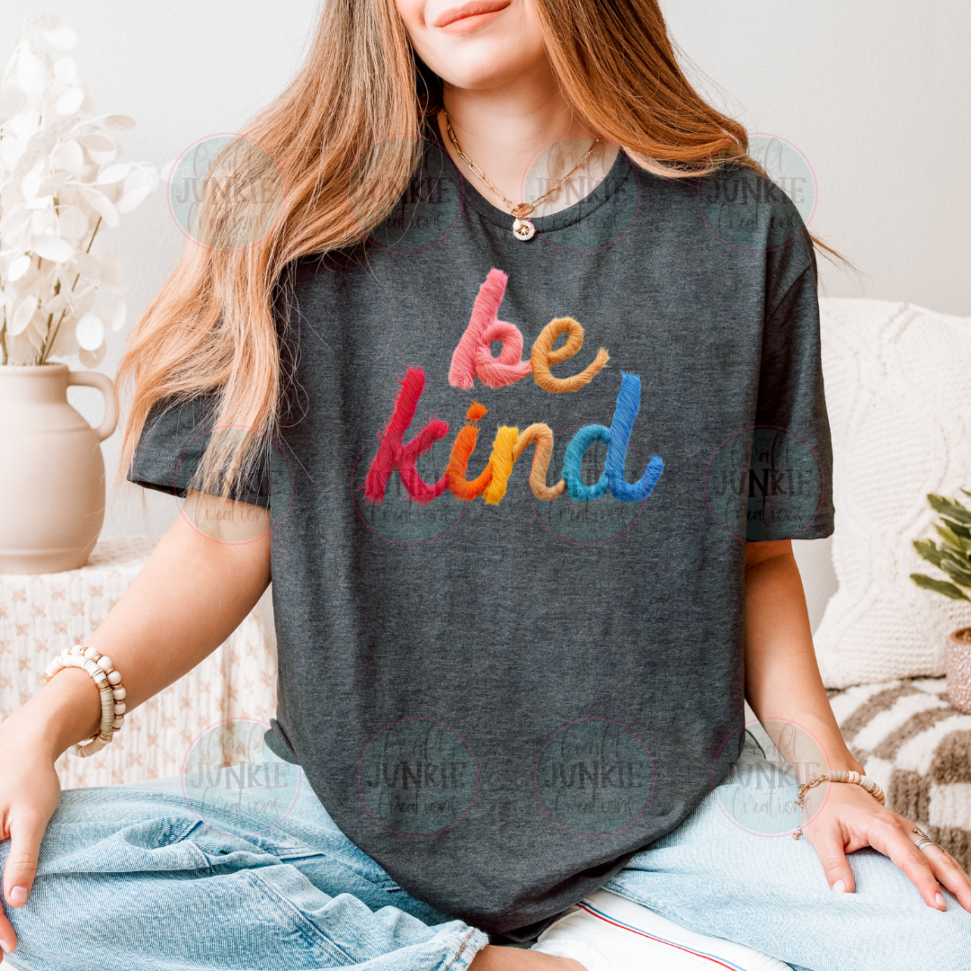 Be kind faux stitches Tee