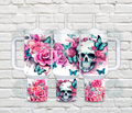 Floral Skull 40 oz Tumbler
