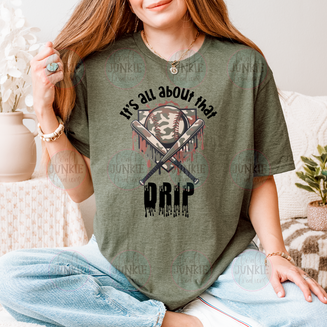 Camo drip Tee