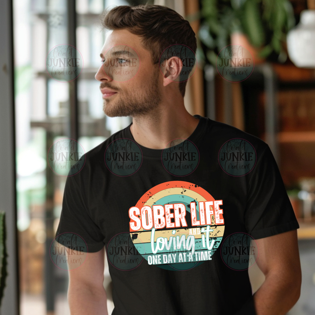 Sober Life Retro Tee
