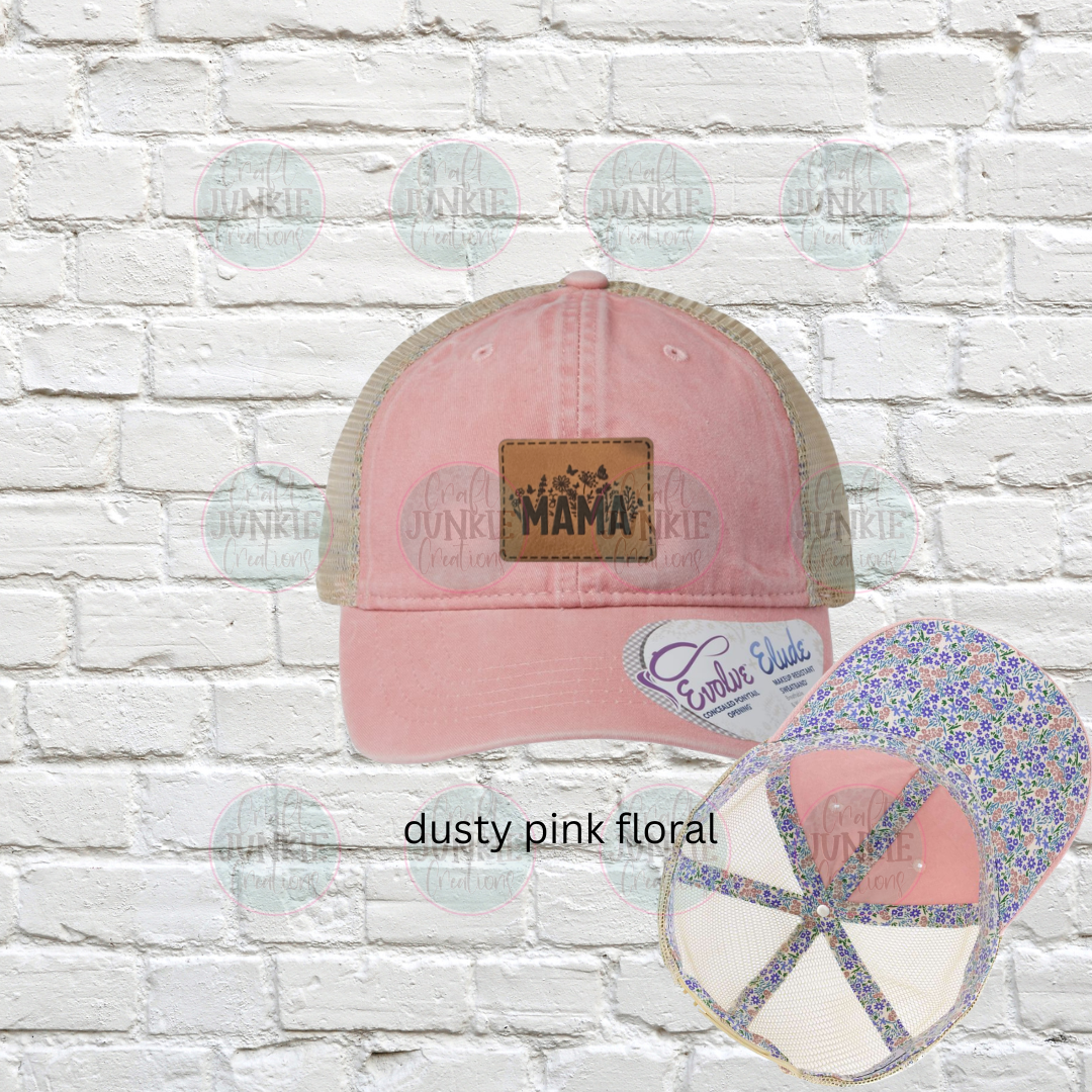 Mama Floral Infinity Pony Hat