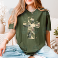 Camo patchwork cross Tee