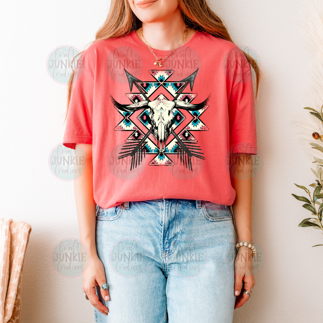 Cow skull arrows Tee