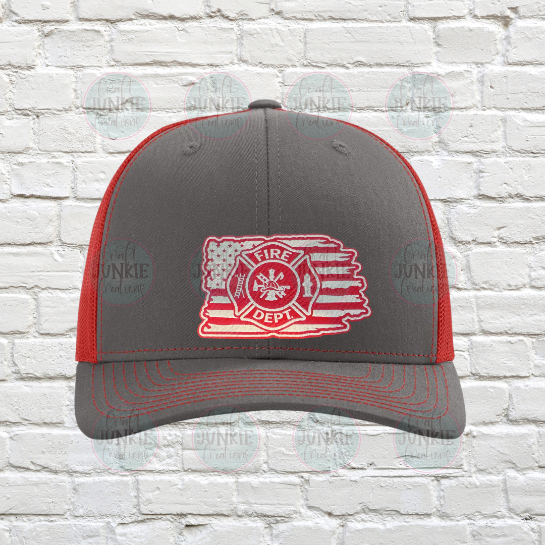 Firefighter Flag Snapback 112