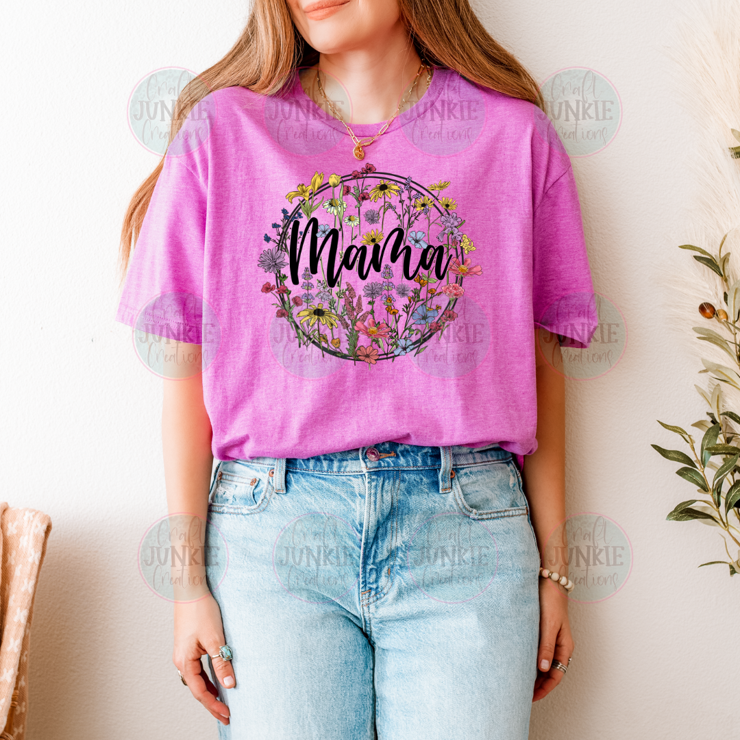 Mama wildflower Tee