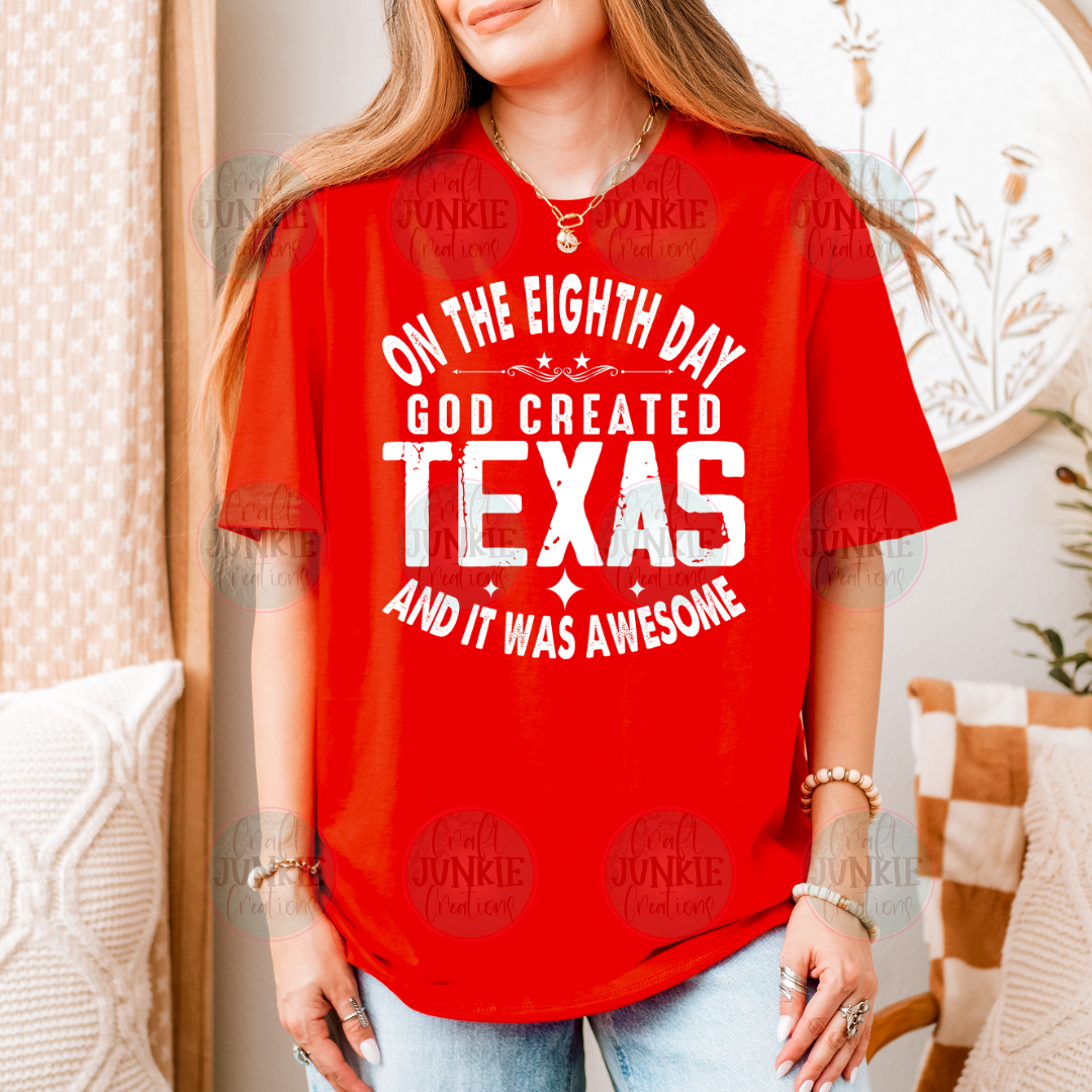 God created Texas Tee