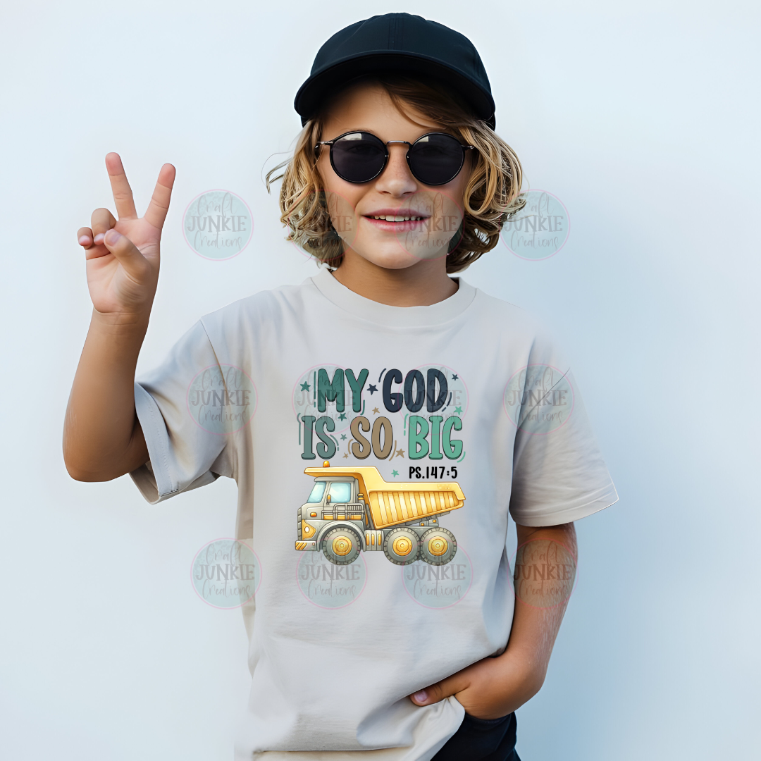 My God is so big kids Tee