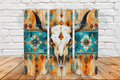 Rustic Cow skull 20 oz Tumbler