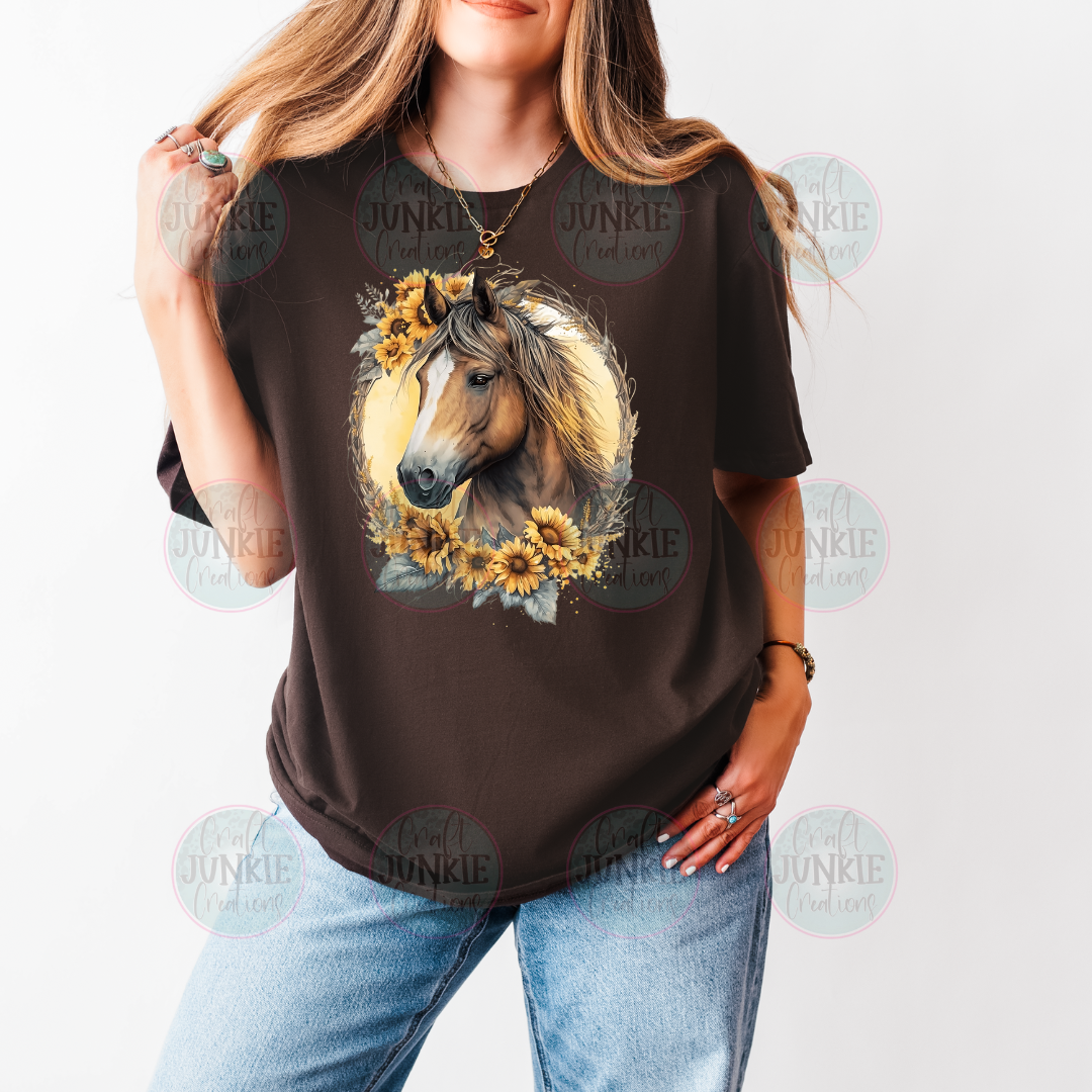 Sunflower Horse Tee