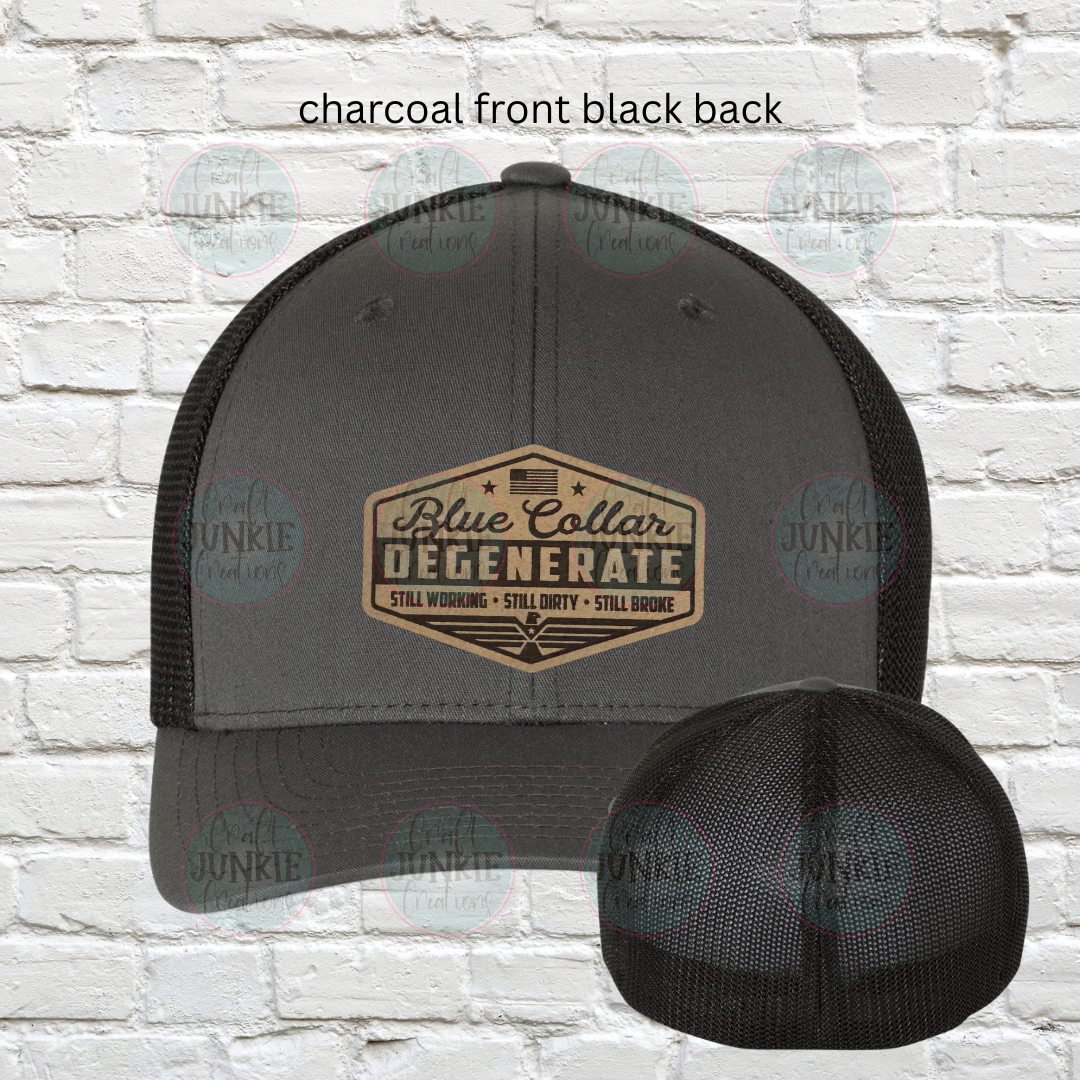 Blue collar degenerate Flexfit 6511