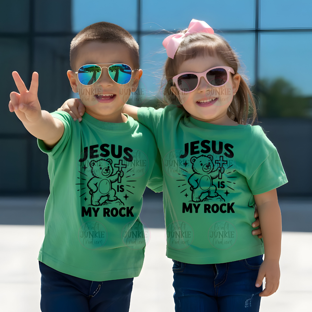 Jesus is my rock kids Tee