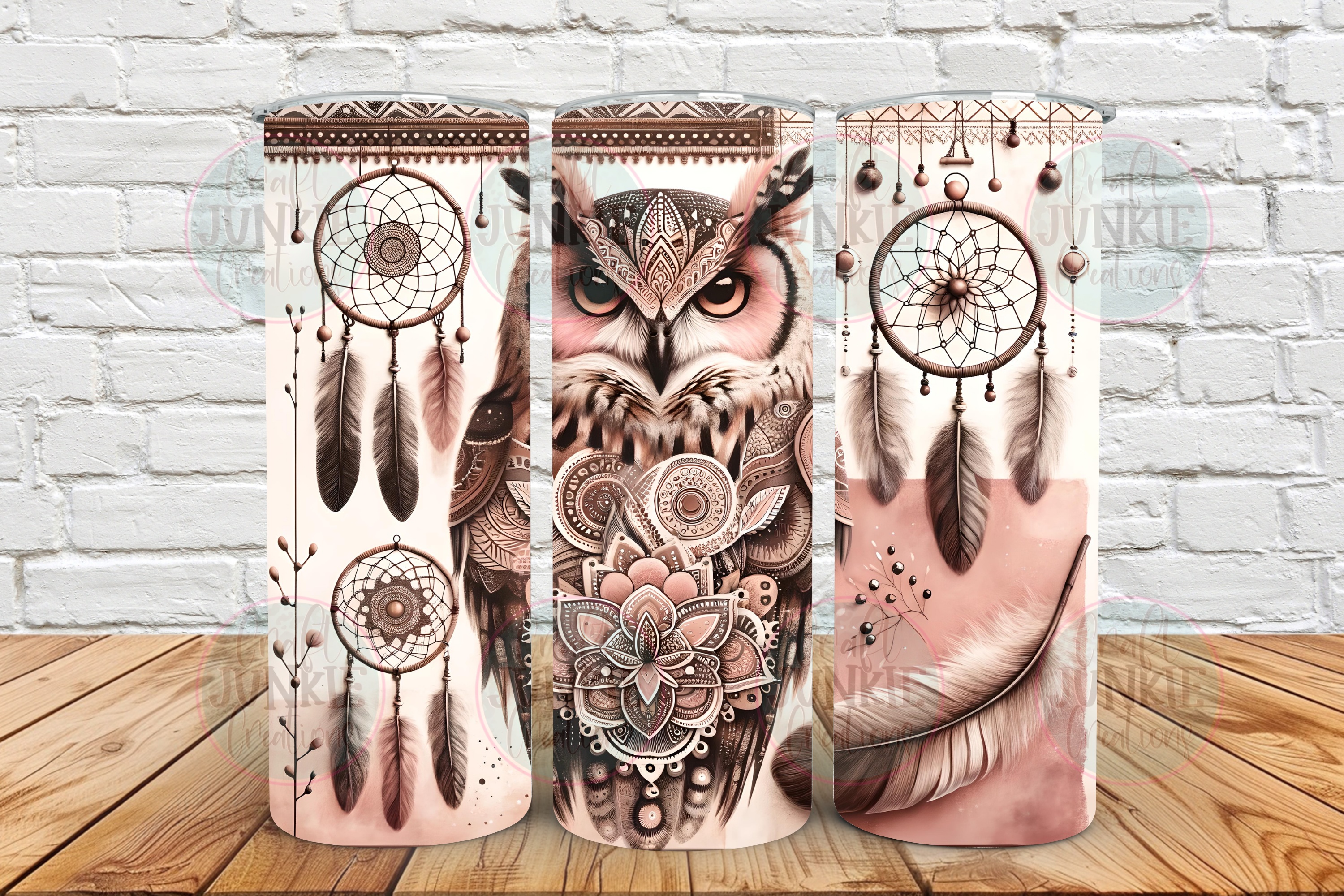 Boho Owl 20 oz Tumbler