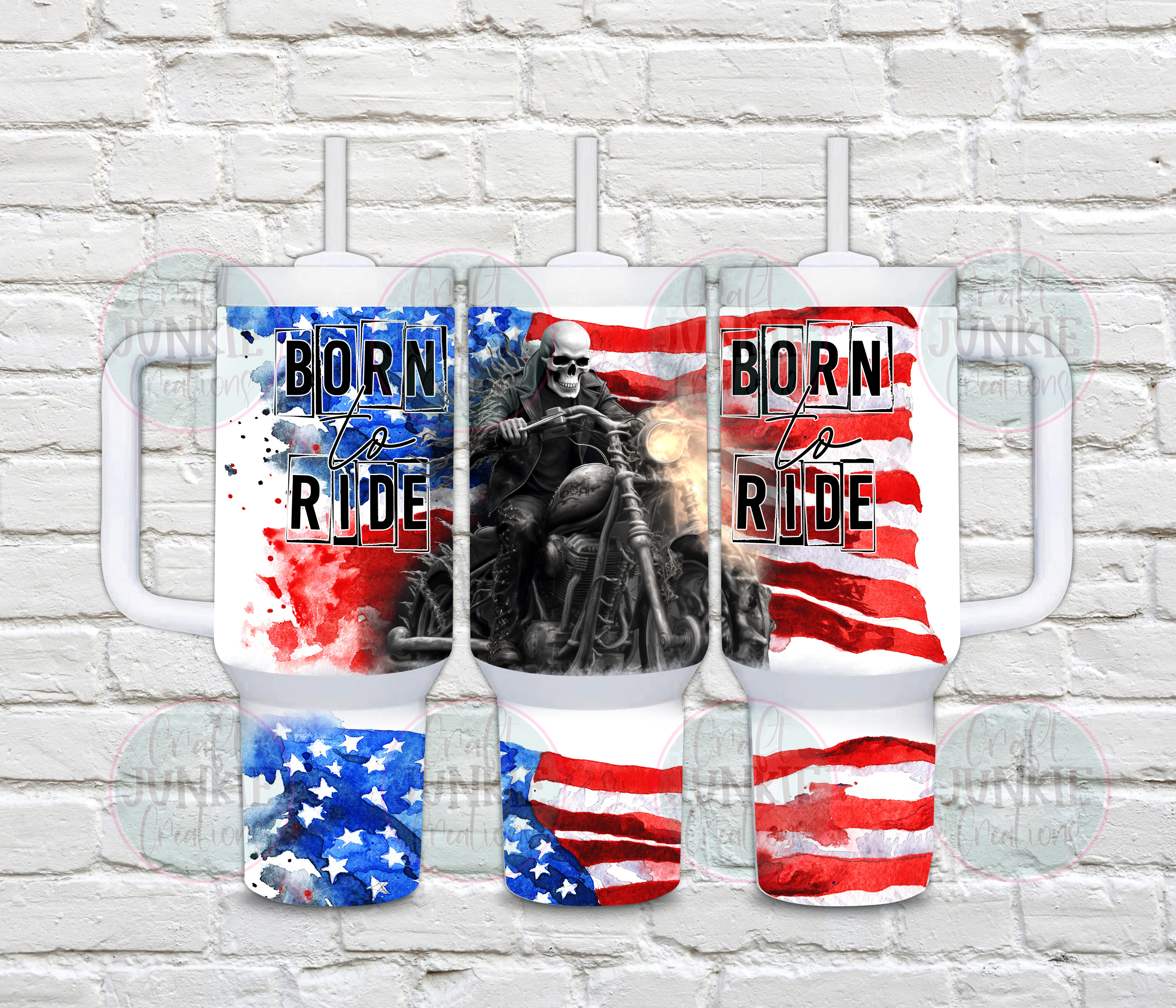 Born to Ride 40 oz Tumbler