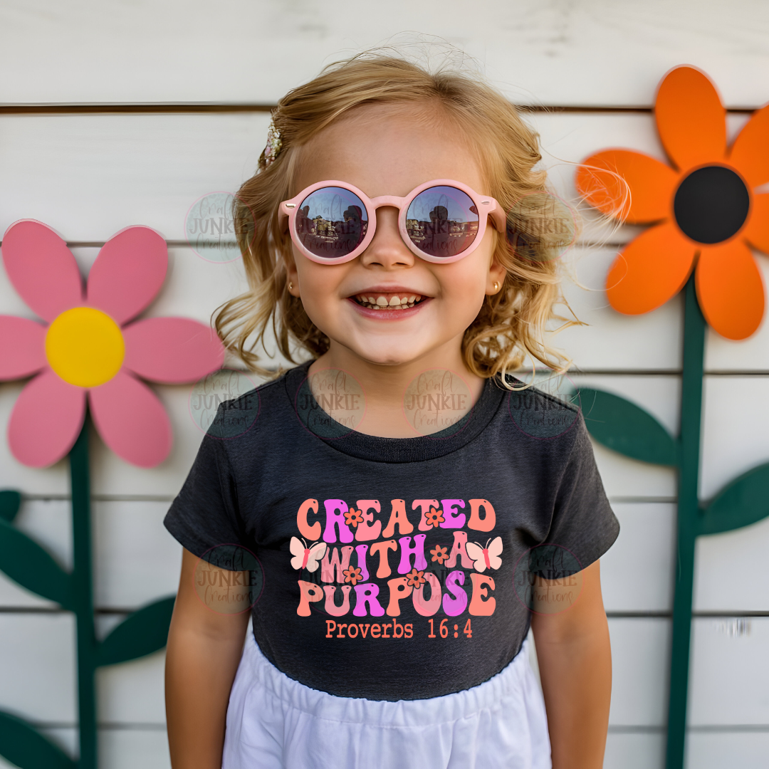 Created with a purpose kids Tee