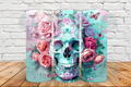 Pastel floral skull 20 oz Tumbler