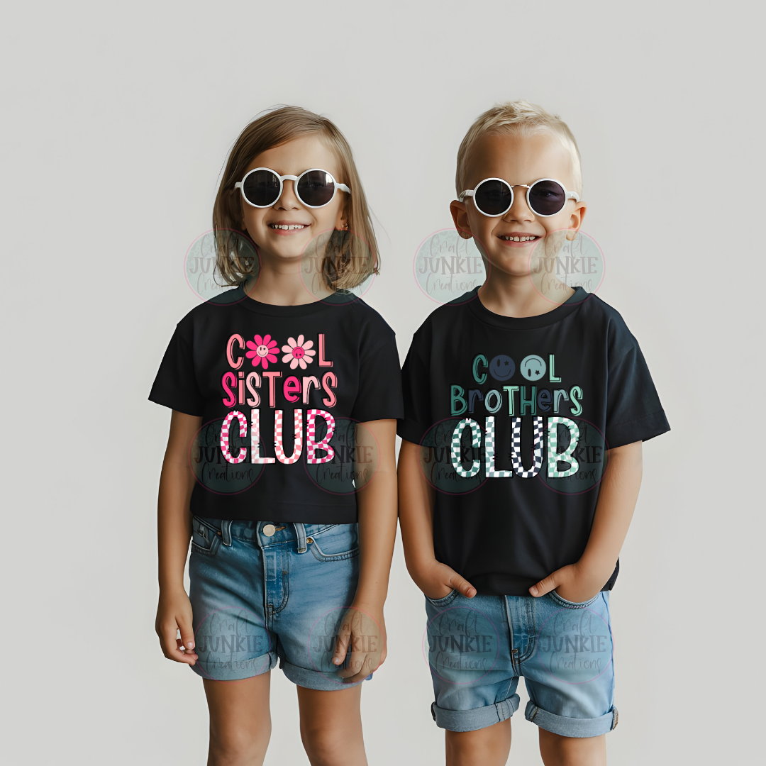 Cool brothers/sisters club kids Tee