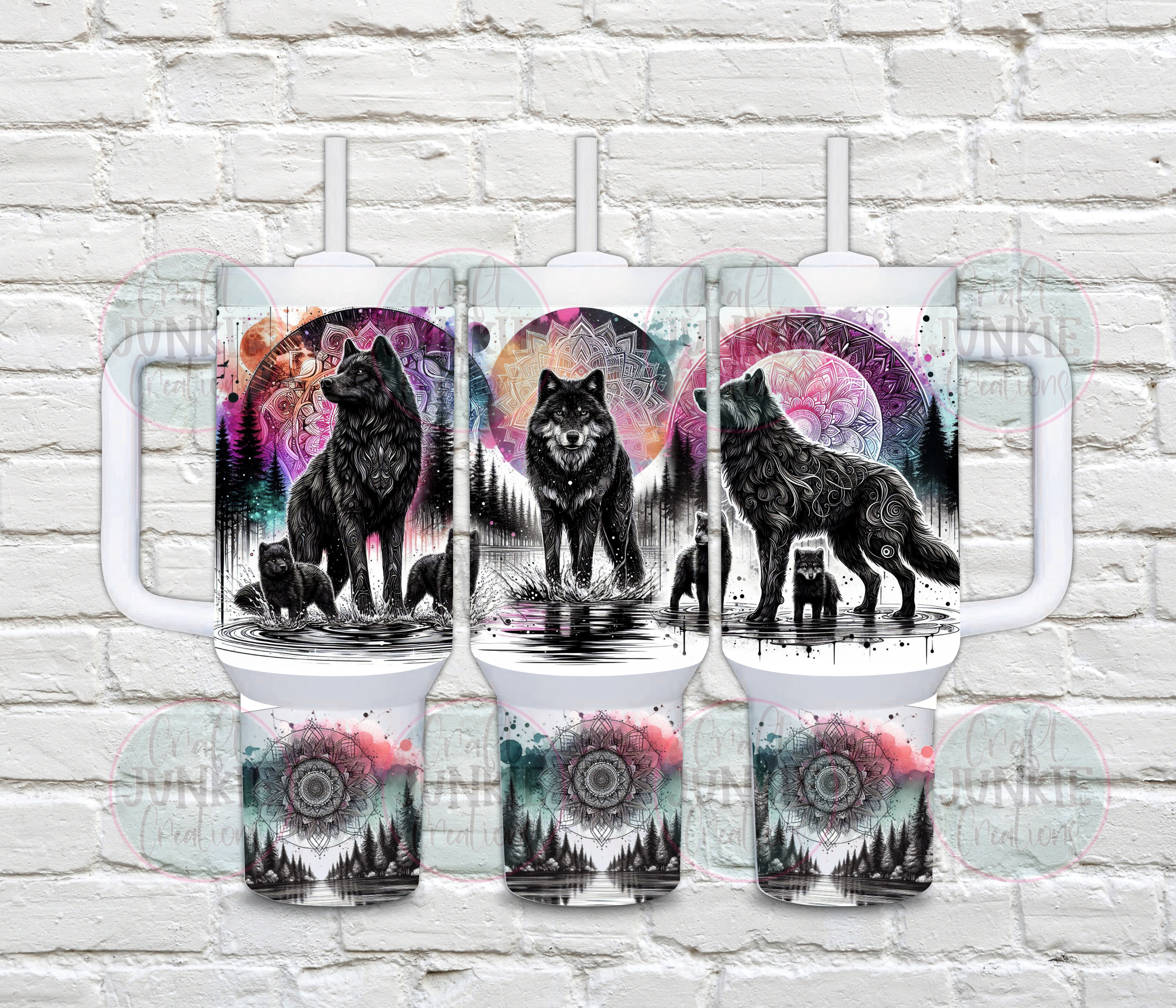 Wolf & Cubs 40 oz Tumbler