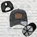 Trophy wife brown Infinity Pony Hat