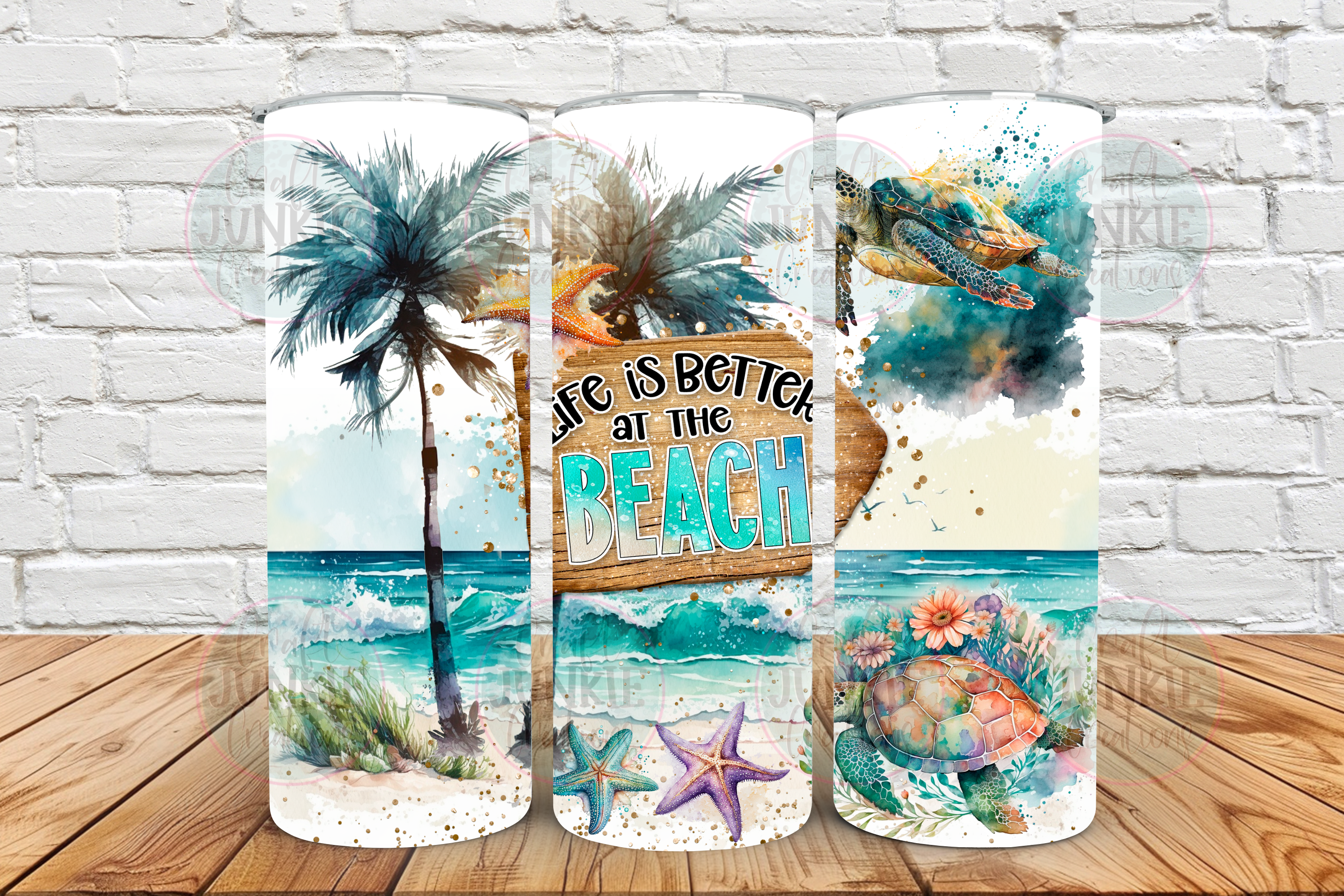 Life is better at the beach 20 oz Tumbler