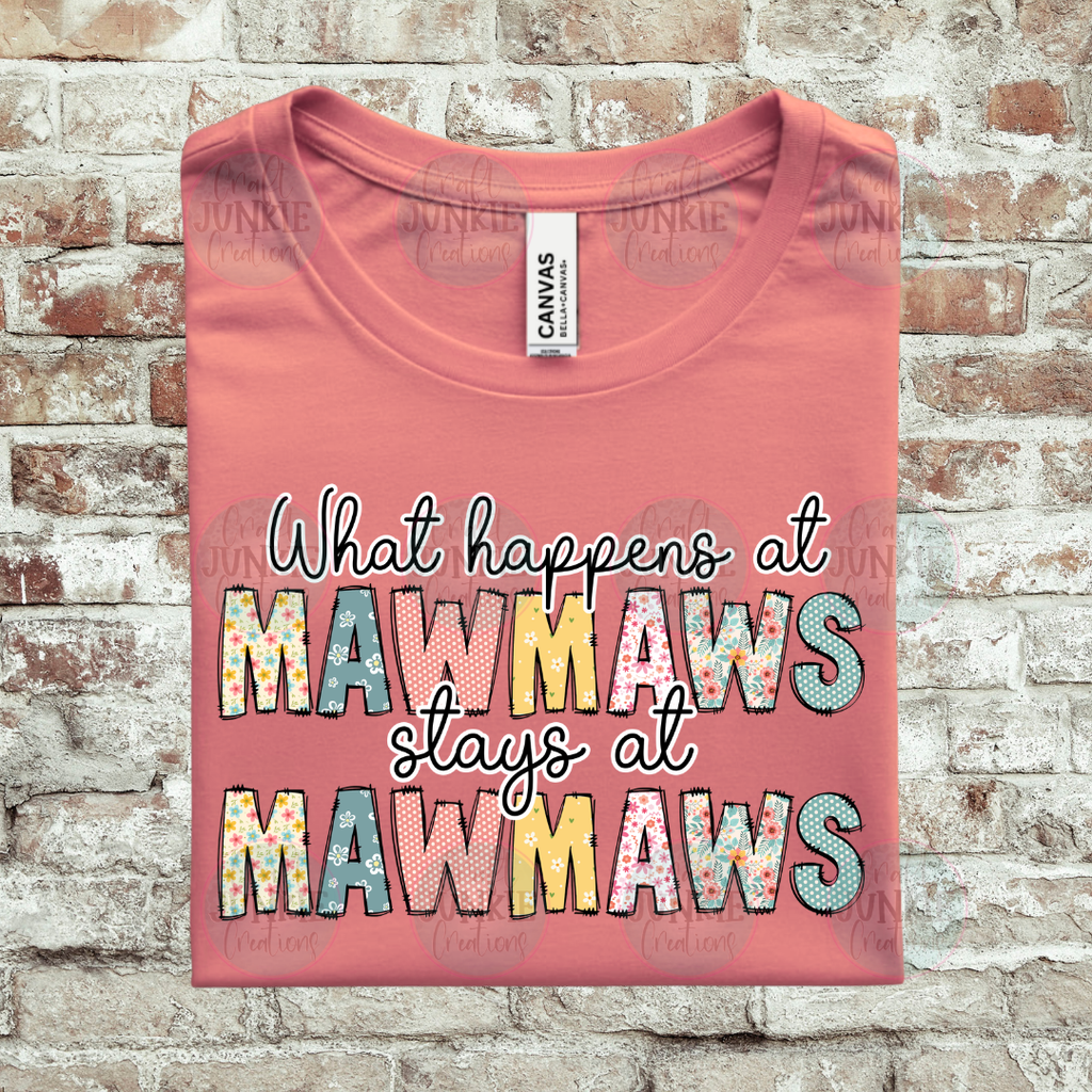 What happens at Grandma Custom Name Tee