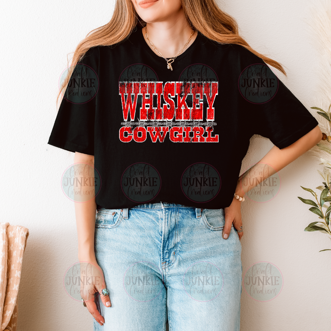 Whiskey cowgirl Tee
