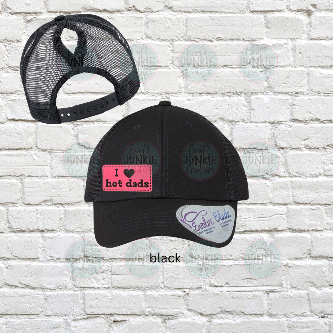 I love hot dads Infinity Pony Hat