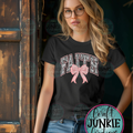 Faith lace & bow Tee