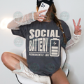 Social Battery permanently low Tee