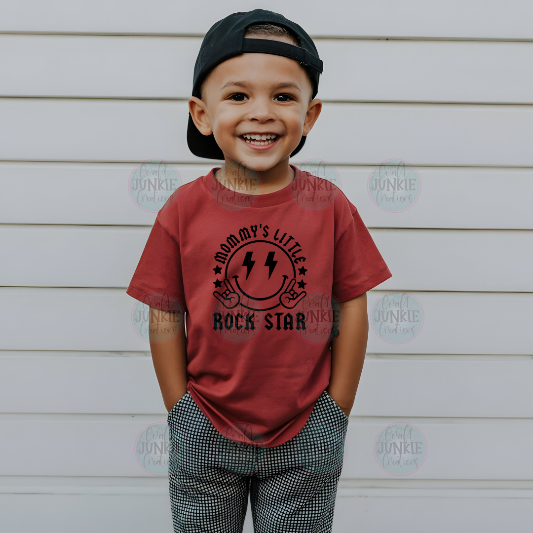 Mommy's little rockstar kids Tee