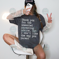 Thank you for the unwanted parenting advice Tee