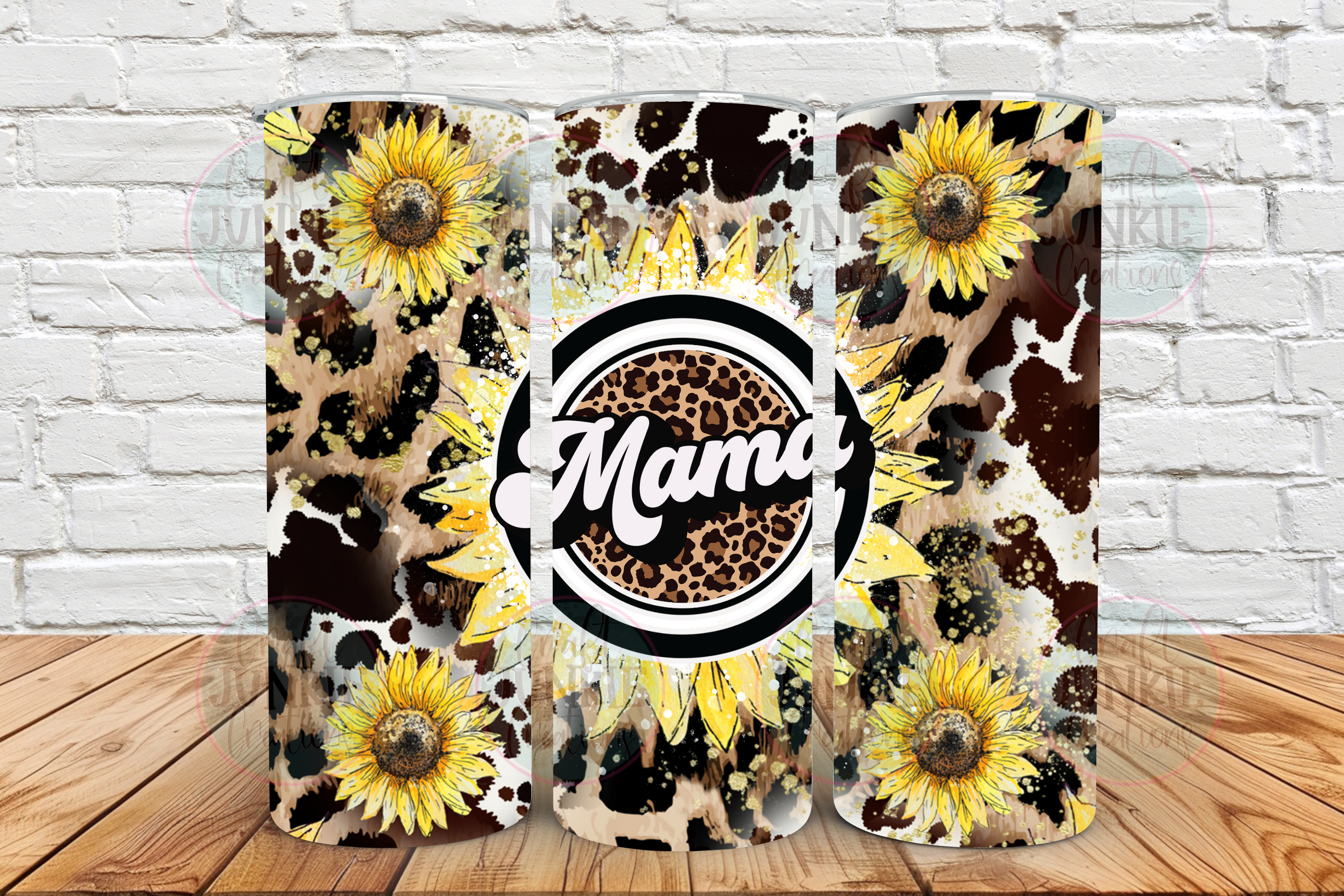 Western sunflower mama 20 oz Tumbler