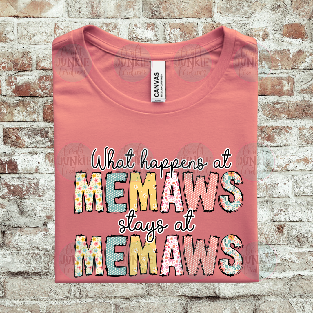What happens at Grandma Custom Name Tee