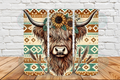 Aztec Highland cow 20 oz Tumbler