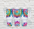 Neon mandala 40 oz Tumbler