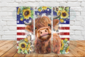 American Highland Cow 20 oz Tumbler