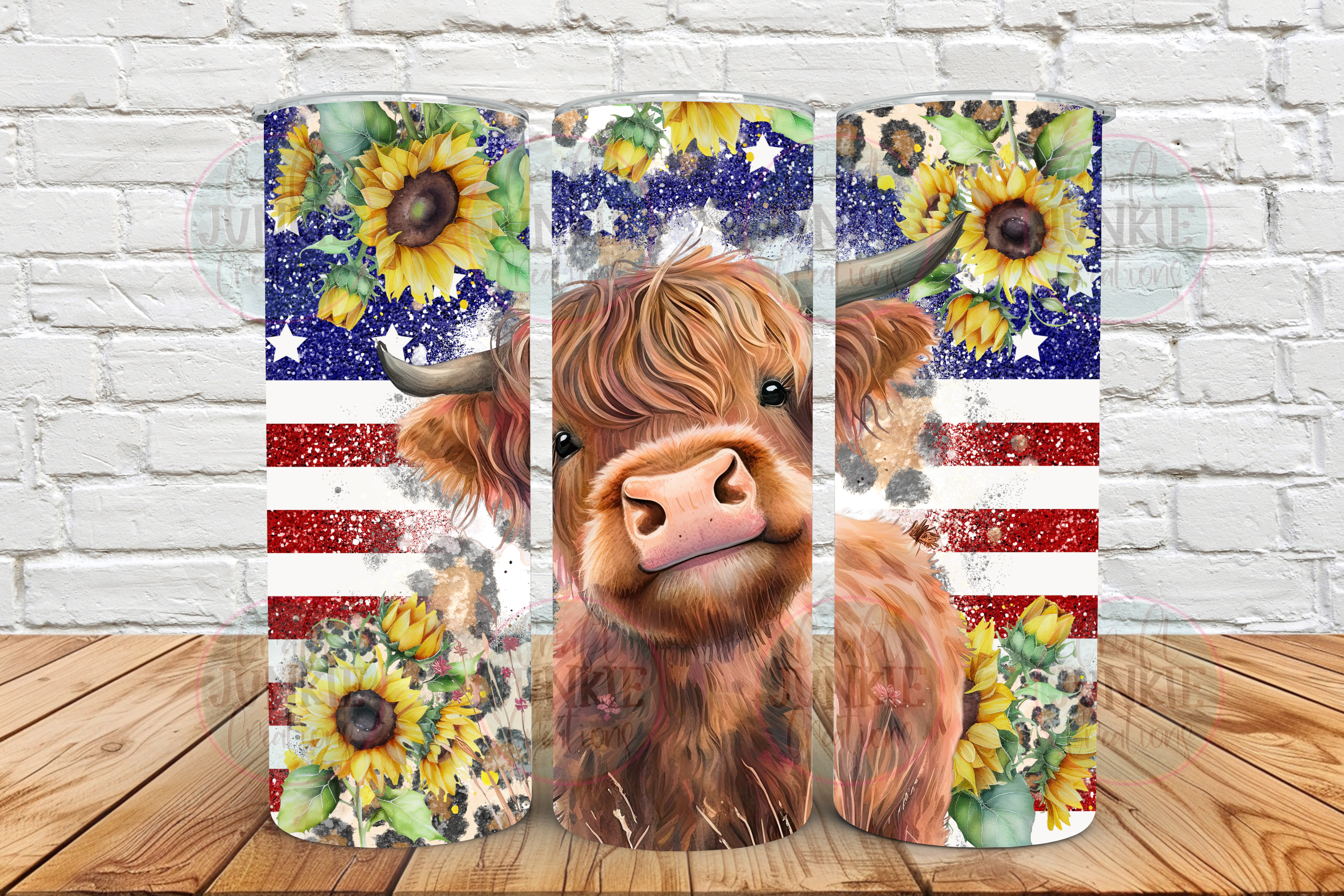 American Highland Cow 20 oz Tumbler