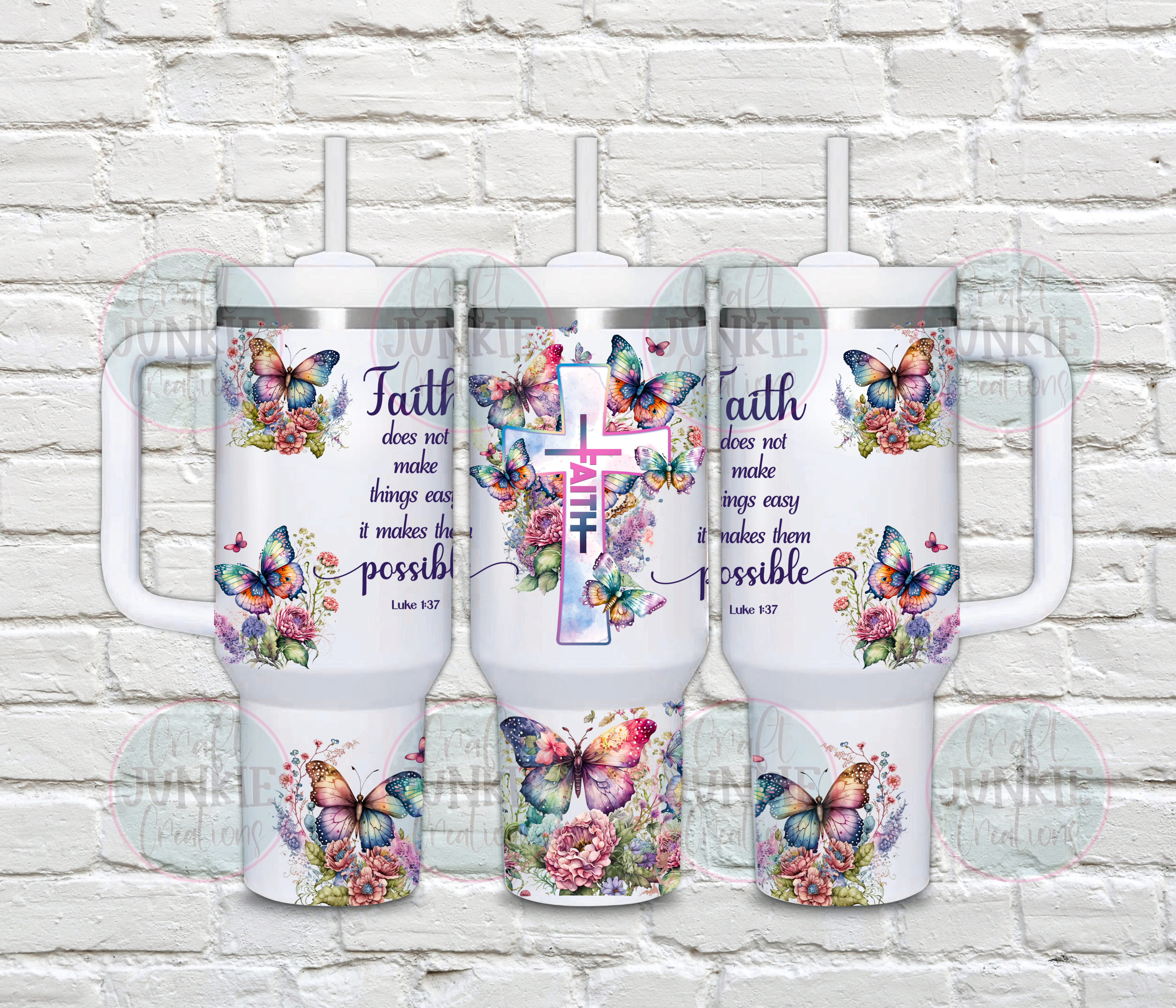 Faith makes it possible 40 oz Tumbler