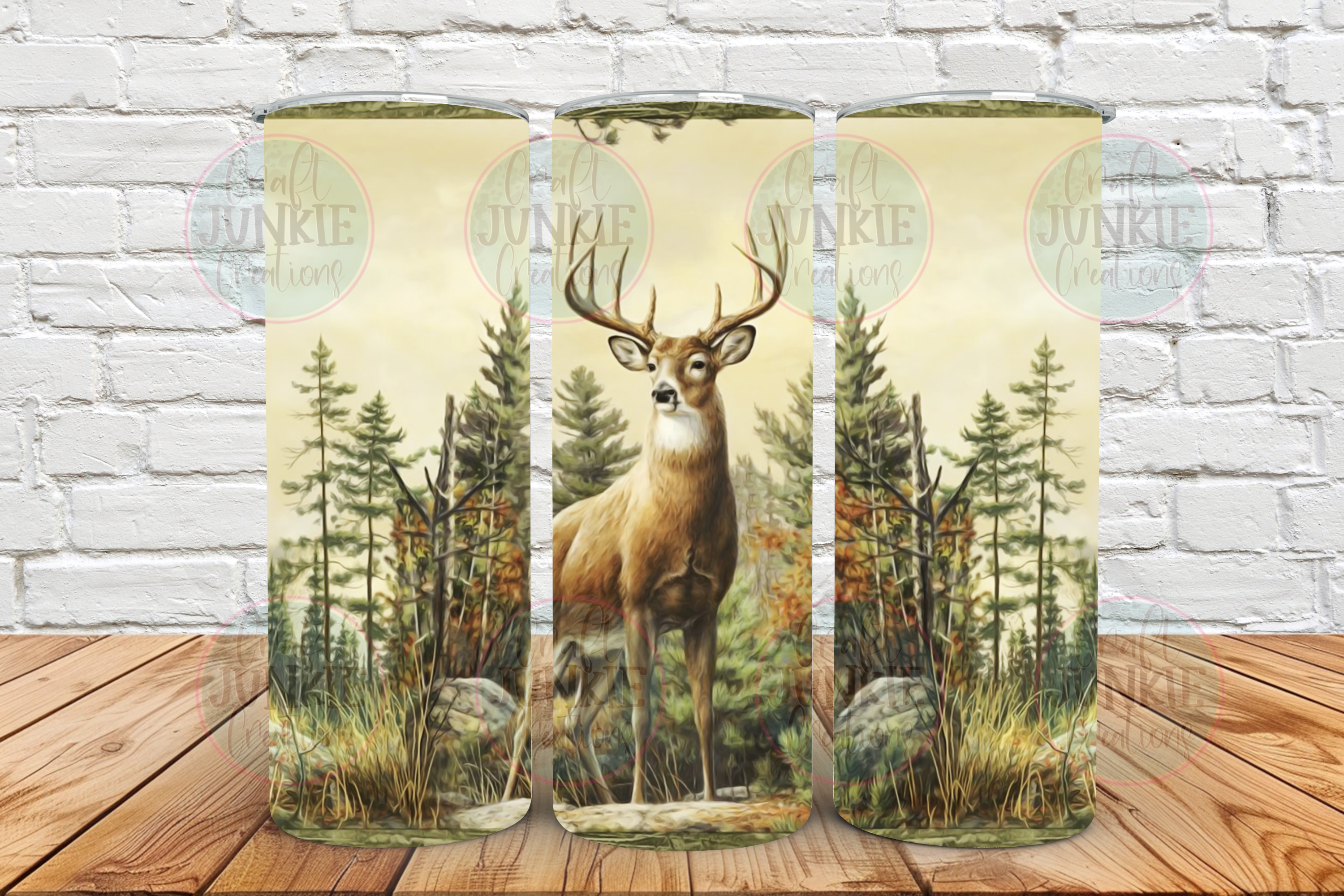 Wooded Buck 20 oz Tumbler