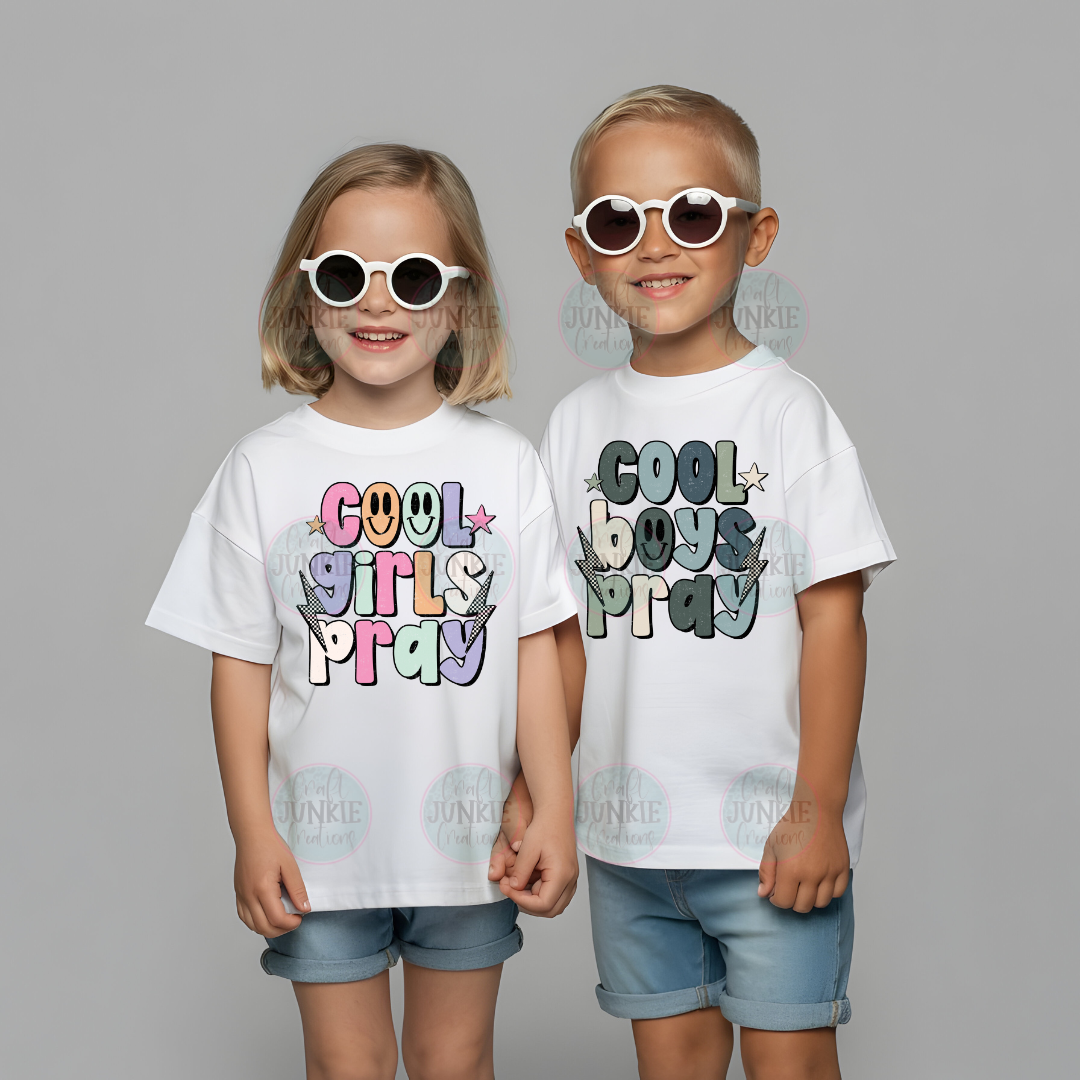 Cool girls/boys pray kids Tee