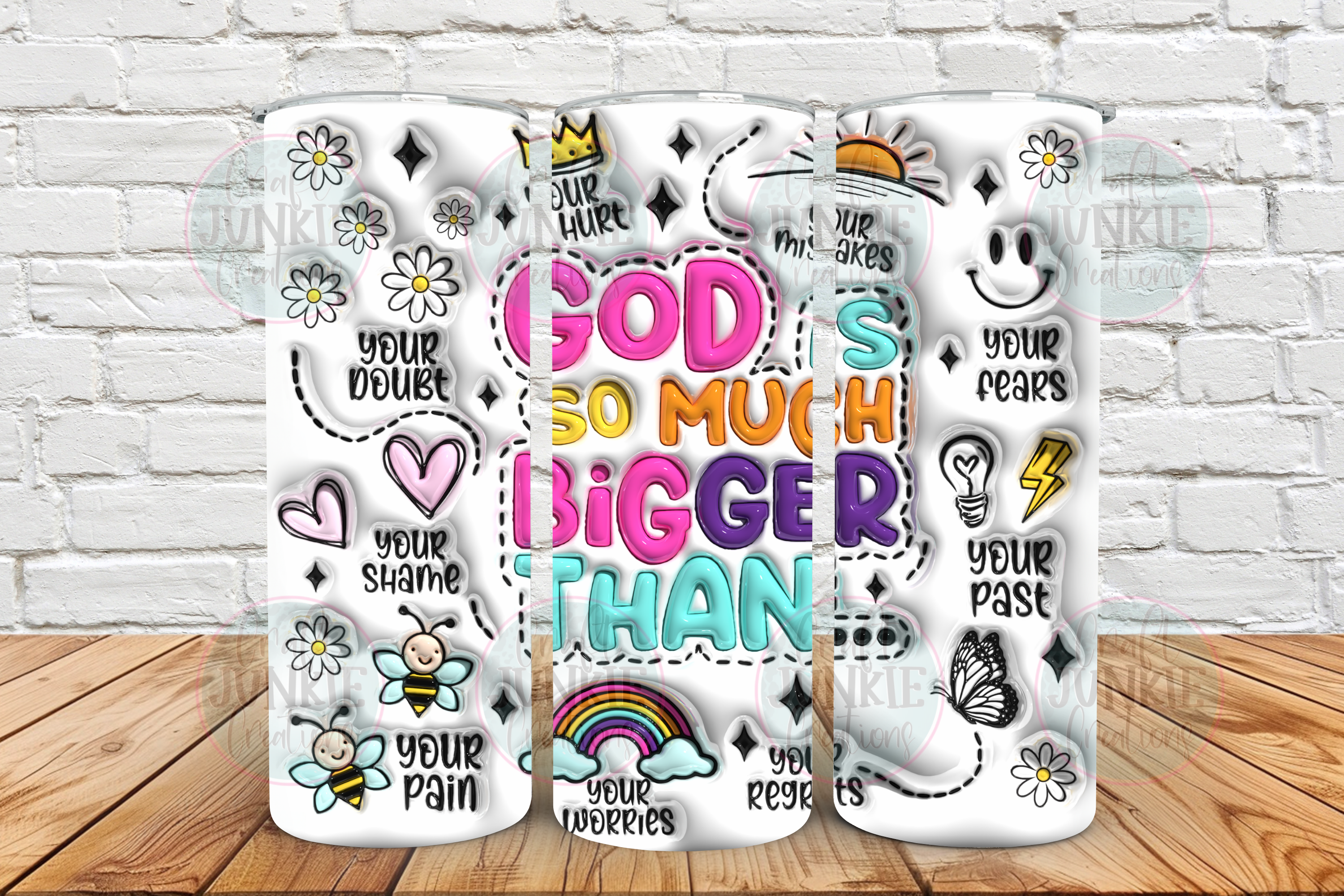 God is so much bigger than 20 oz Tumbler