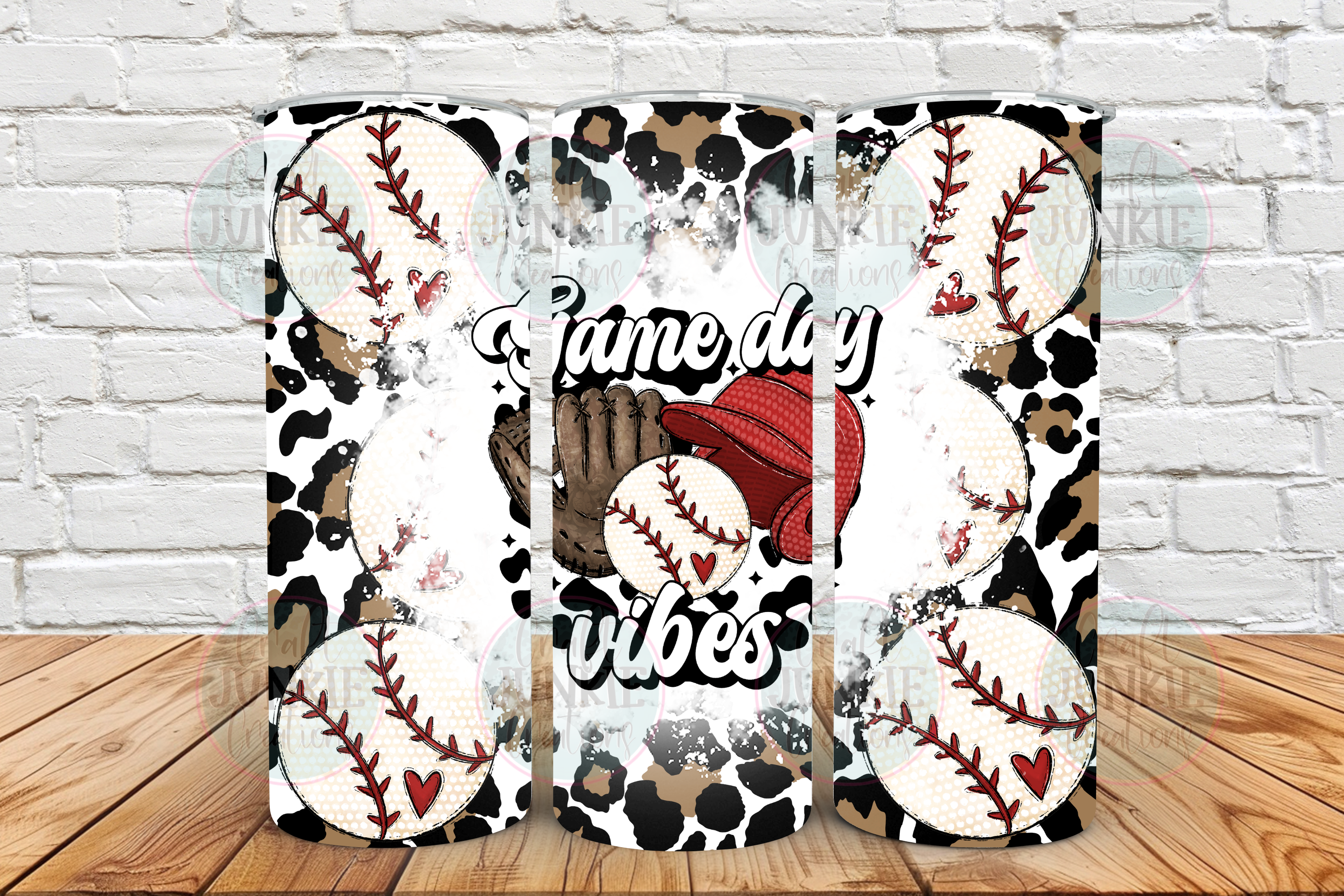 Baseball game day vibes 20 oz Tumbler