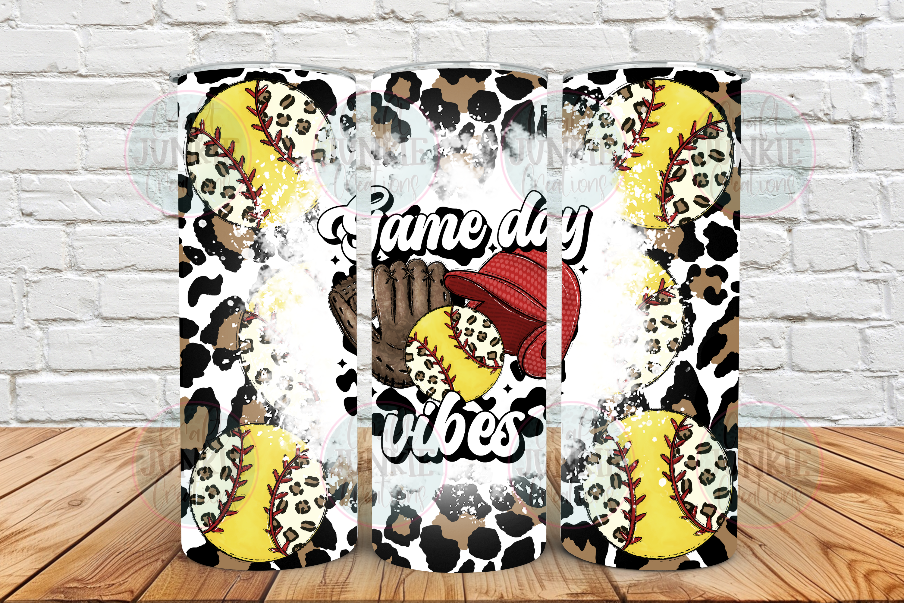 Softball game day vibes 20 oz Tumbler